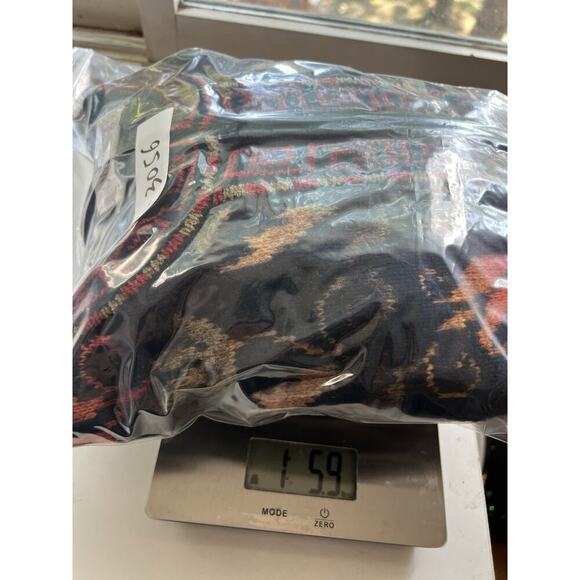 Vintage Nomadic Traders Womens Sz M Floral Zip Up Cardigan Lambs Wool Blend - Picture 13 of 13